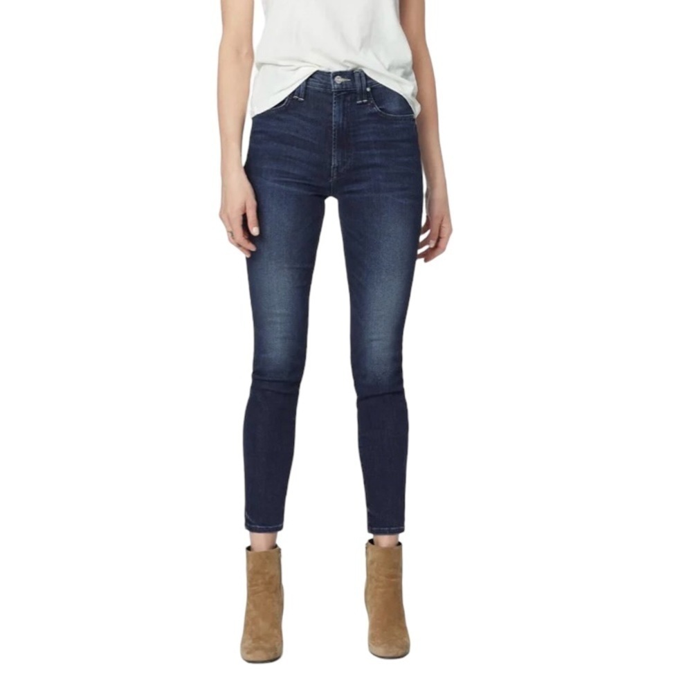 Mother Denim The Diamond Swooner Tongue & Chic Wash Size 31 Skinny Dark Wash